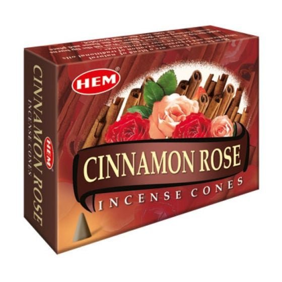HEM Cinnamon Rose Incense Cones – 12-Pack Box