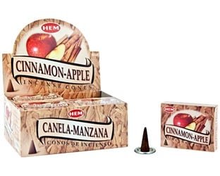 HEM Cinnamon Apple Incense Cones – 12-Pack Box