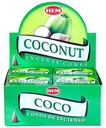 HEM Coconut Incense Cones – 12-Pack Box