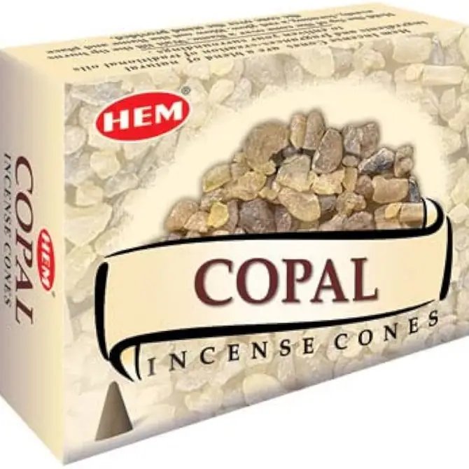 HEM Copal Incense Cones – 12-Pack Box