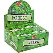 [H400-FOREST] HEM Forest Incense Cones – 12-Pack Box