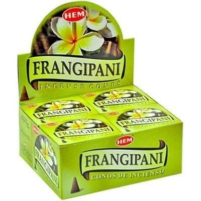 HEM Frangipani Incense Cones – 12-Pack Box
