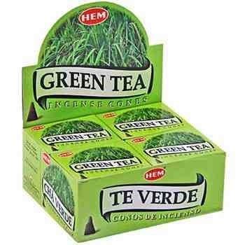 HEM Green Tea Incense Cones – 12-Pack Box
