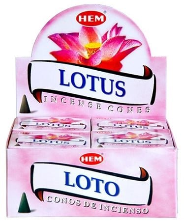 HEM Lotus Incense Cones – 12-Pack Box