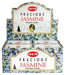 HEM Precious Jasmine Incense Cones – 12-Pack Box