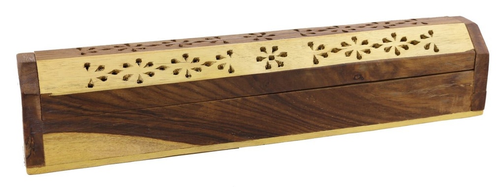 [HN] Style E Wooden Incense Coffin Box – 12"