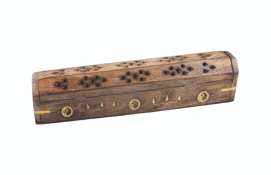 [HTV] Yin Yang Wooden Incense Coffin Box – 12"
