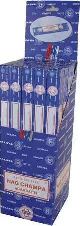 [N10] Satya Nag Champa Incense Sticks – 10g / 25-Pack Box