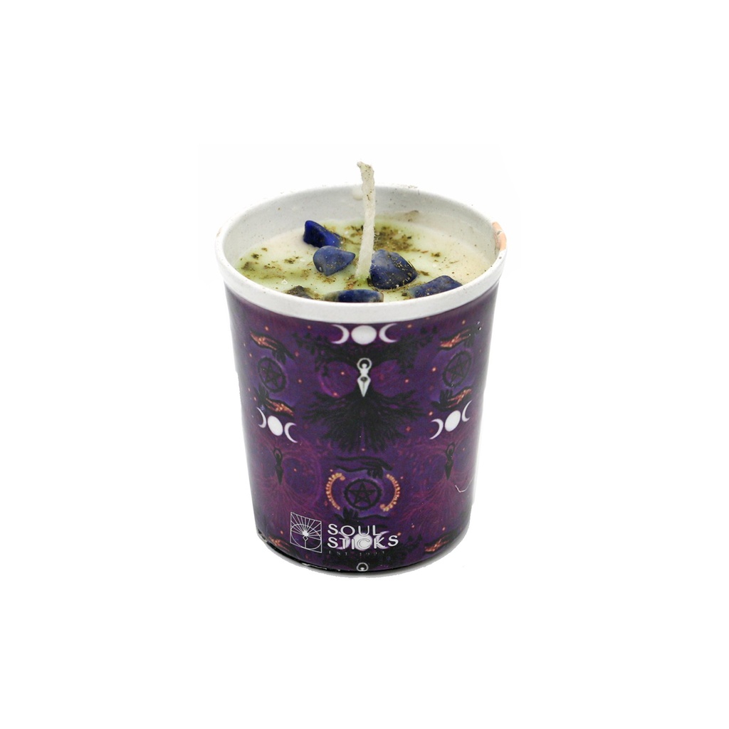 Triple Moon Goddess Scented Votive Candle – 4"