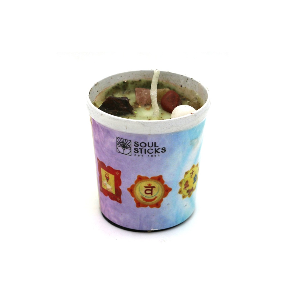 Seven Chakras Scented Votive Candle – 4"