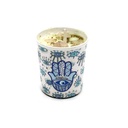 Hamsa Hand Scented Votive Candle – 4"