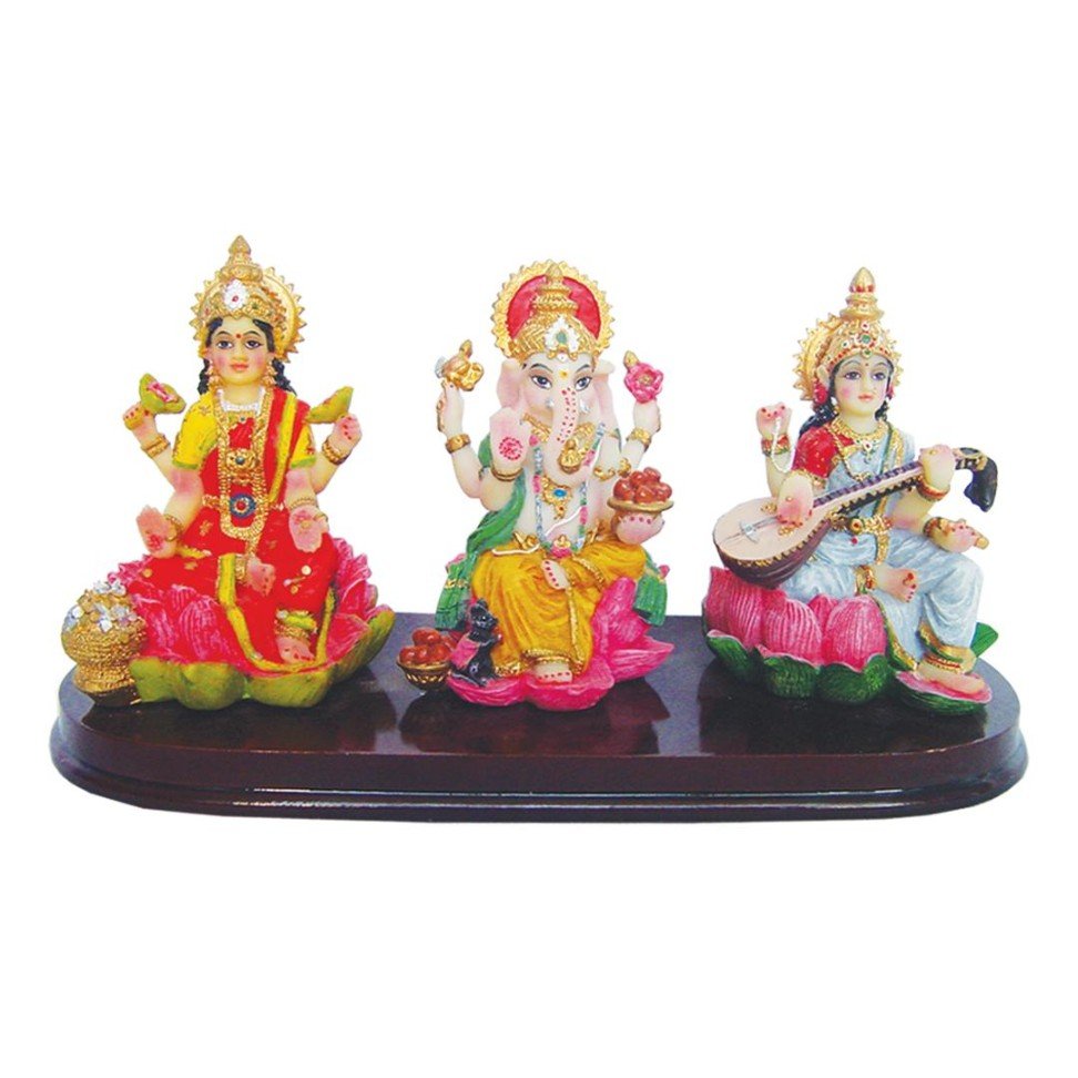 Laxmi Ganesh Saraswati (3.5")