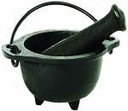 Cast Iron Mortar & Pestle – 4.5"