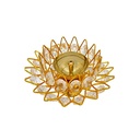 Akhand Diya with Crystals (3.75 Dia”)