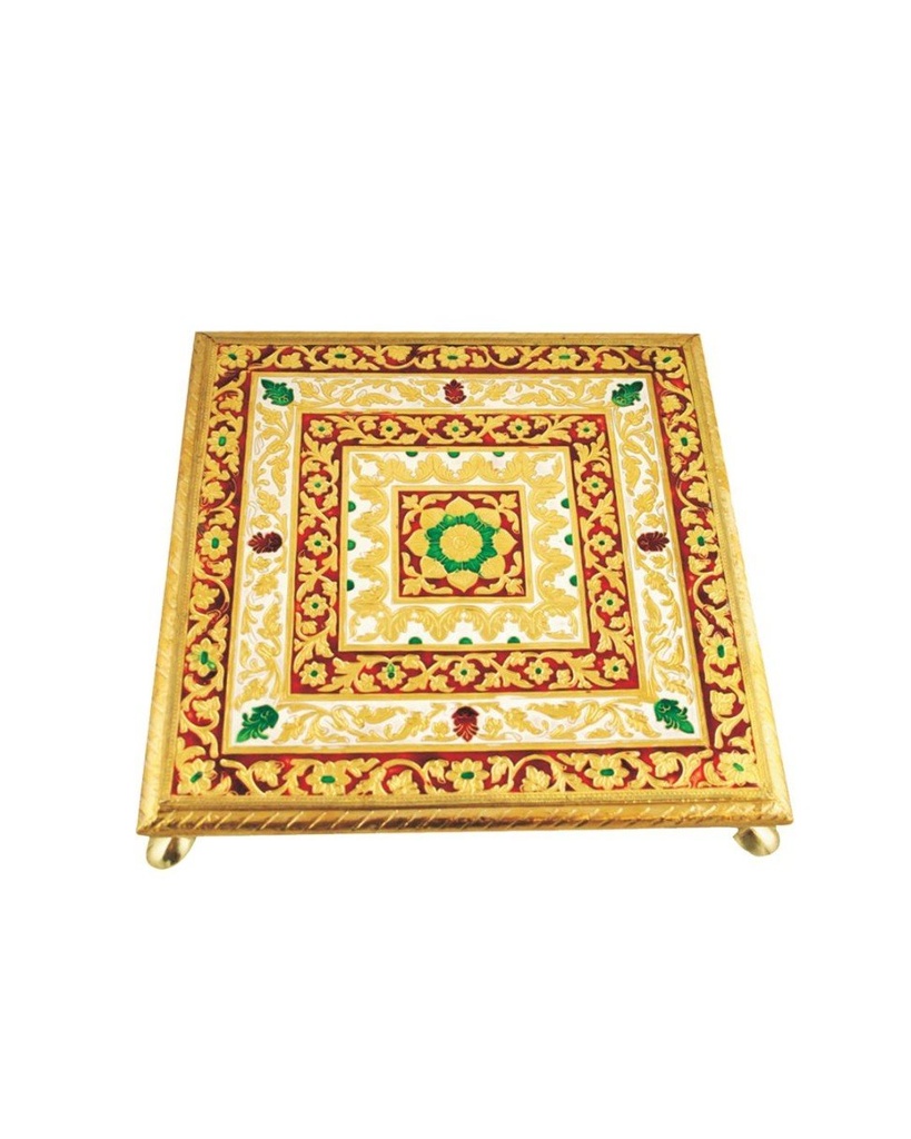 Golden Meenakari (12” x 12”)