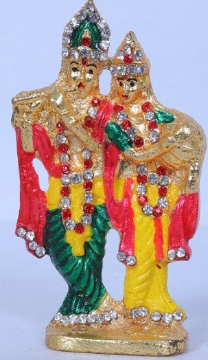 JEWELLED RADHA KRISHAN 3.5"