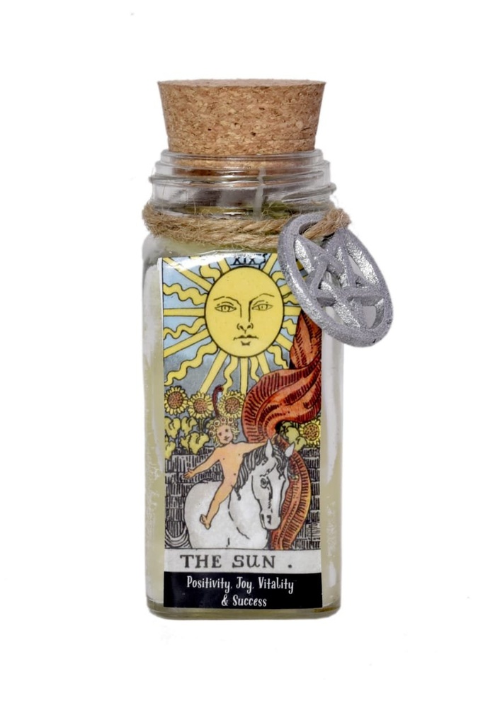 The Sun Tarot Card Smudge Candle – 6 oz