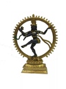 Golden Natraj Brass Statue