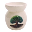 Mystic Roots Ceramic Oil Burner – 3"