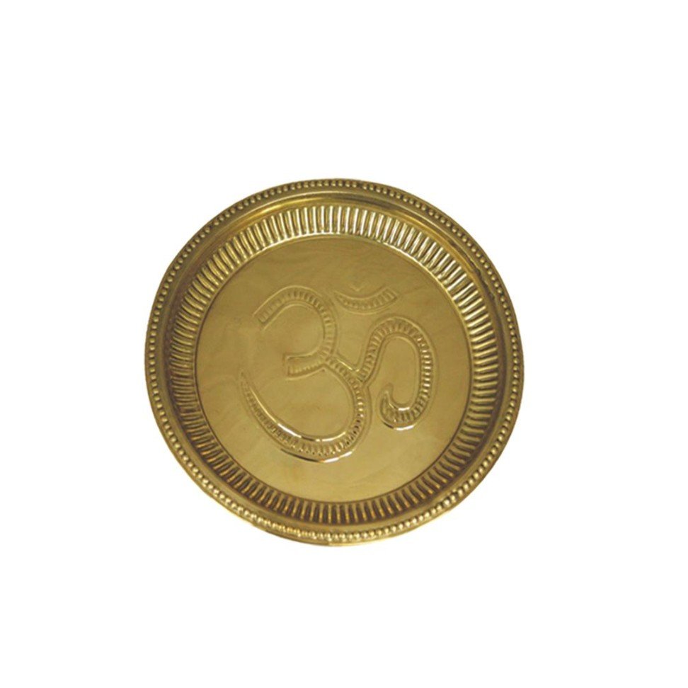 Brass Om Plate  (5.75”)