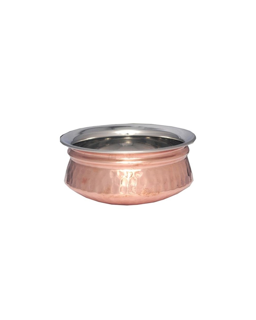 Copper Steel  Hyderabadi Handi (15 X 6.5 cm)