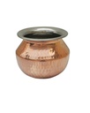 Copper Steel Punjabi Handi (12 X 7.5 cm)