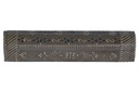 Grey Hand-Painted Wooden Incense Coffin Box – 12" / Jali Cover