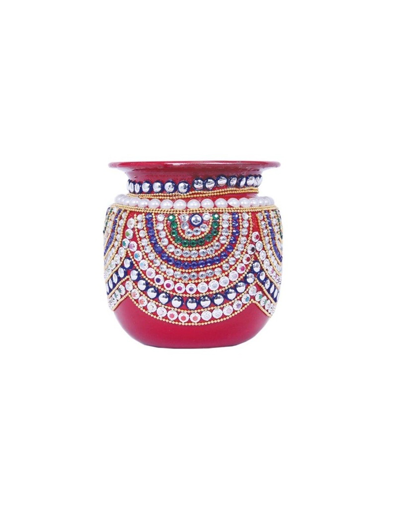 St. Steel Hand Painted Lota 4.5”