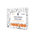 Golden Ambrosia Vanilla Scented Ritual Candles – Pack of 20