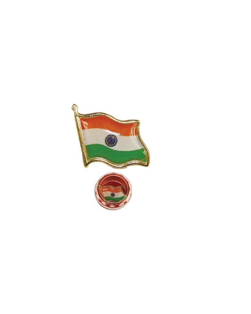 Indian Flag Pin (1”)