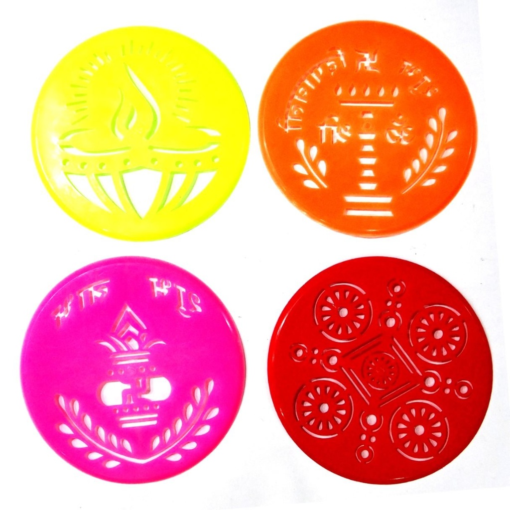 ROUND STRAINER STENCIL 6" ( SET OF 6 )
