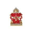 Metal Ganesha Red (5 cm)