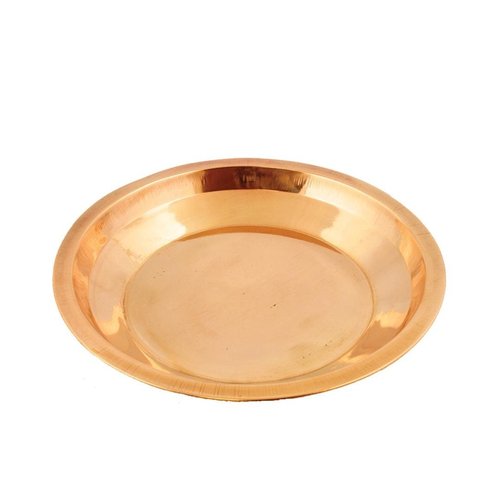 Copper Puja Plate (11”)