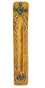 11" Orange Patterned Mango Wood Incense Ash Catcher