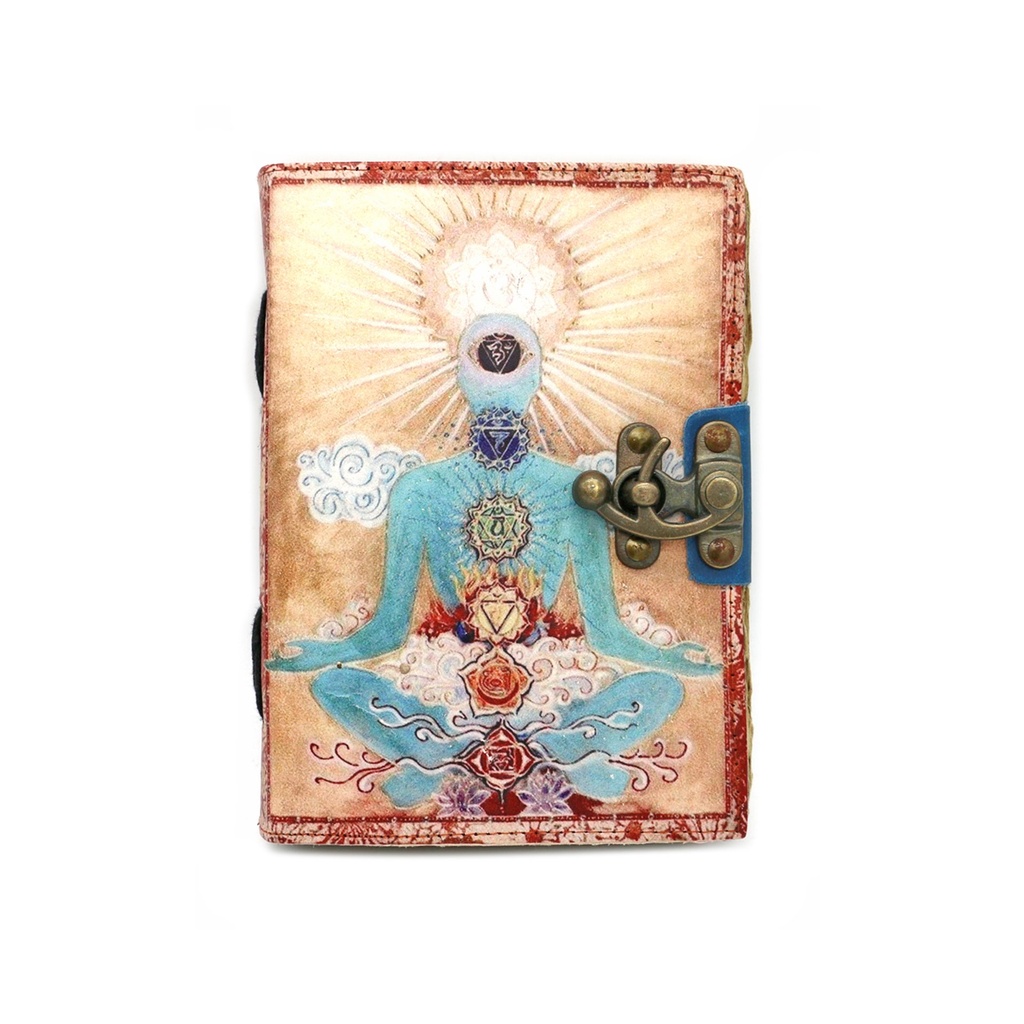 [14521] Serenity Oasis Blank Leather Journal