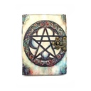Mystic Pentacle Blank Leather Journal