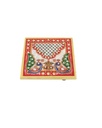 Marble Meenakari Bajot (4” x 4”)