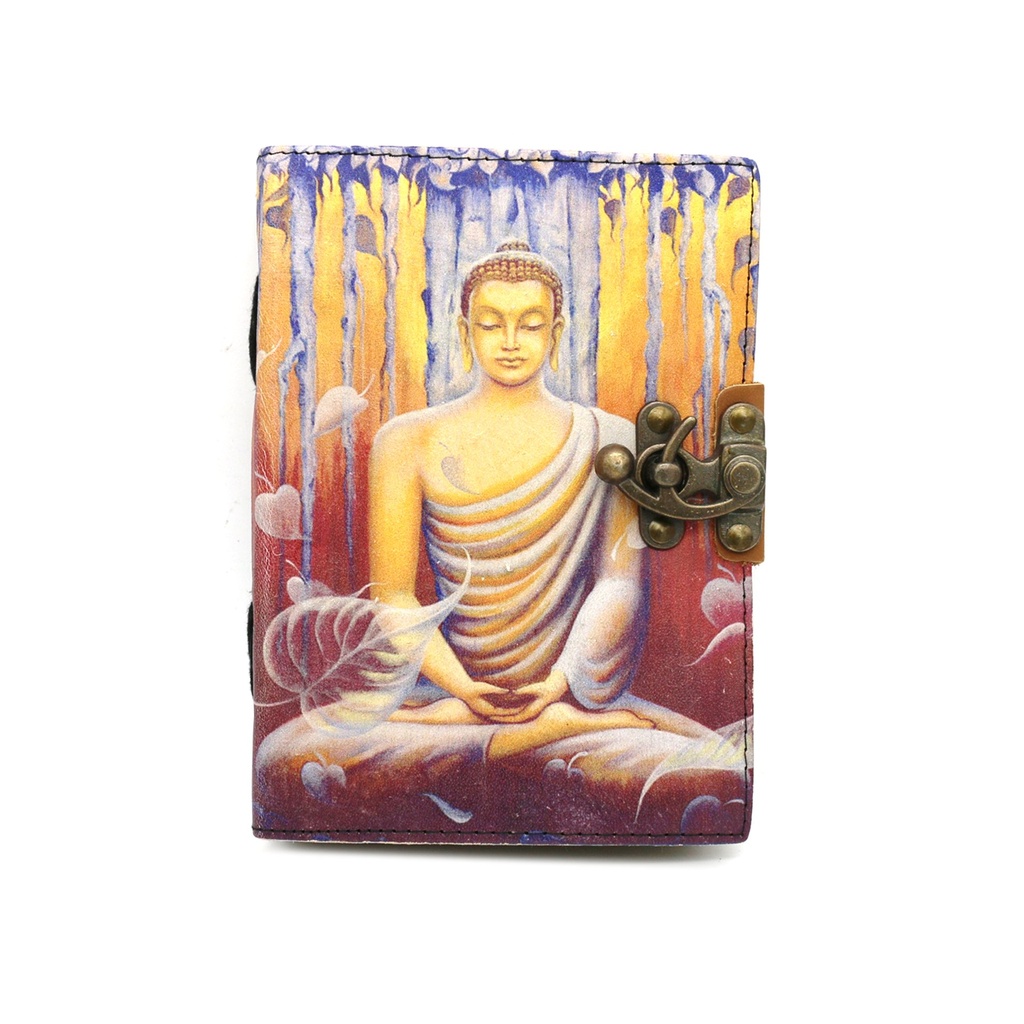 [14530] Buddha Blank Leather Journal