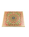 Golden Meenakari Patla (Size : 15” X 12”)