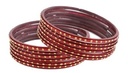 Mehroon Glass Bangles (Size; 2.8)PER DZ