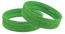 Parrot Green Glass Bangles (Size; 2.8)PER DZ