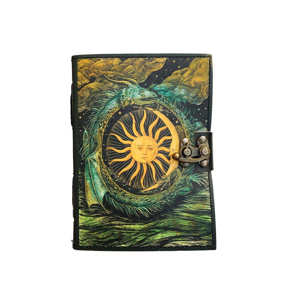 [14544] Dragons Den Blank Leather Journal