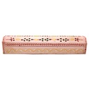 12" Pink Hand-Painted Wooden Incense Coffin Box