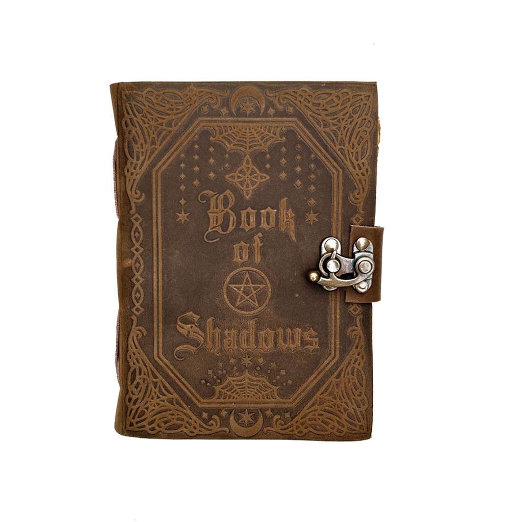 [14549] Book of Shadows Blank Leather Journal