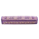 12" Purple Hand-Painted Wooden Incense Coffin Box