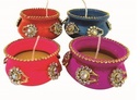 Matki Diyas with wax In Gift Box (Set of 4)(3”)