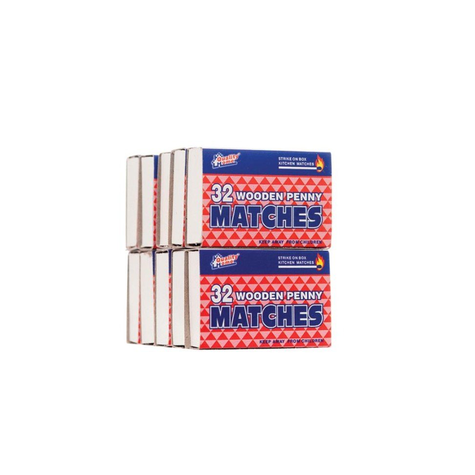 32 Wooden Matches (Pack of 10)