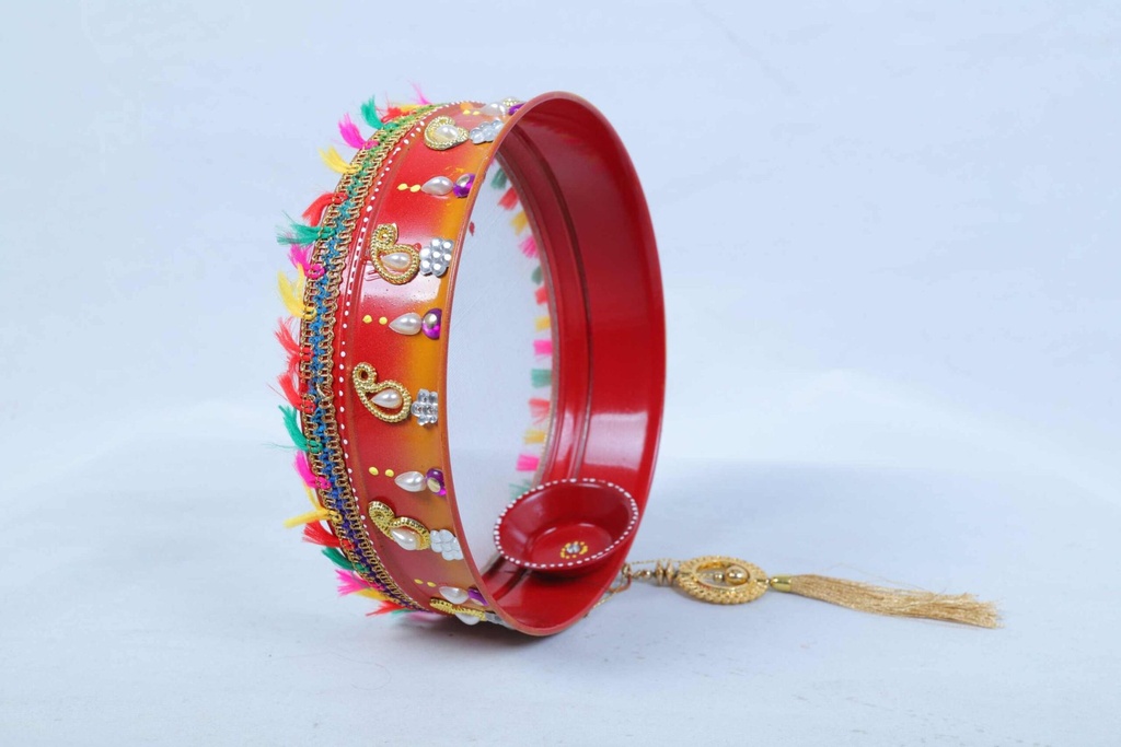 KarvaChauth  Decorative Jaali with Diya (7”)