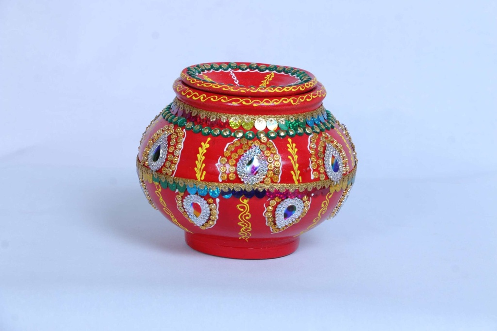 Decorated Matki (6”)