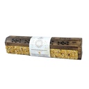 Yellow Jade Elements Wooden Coffin Box